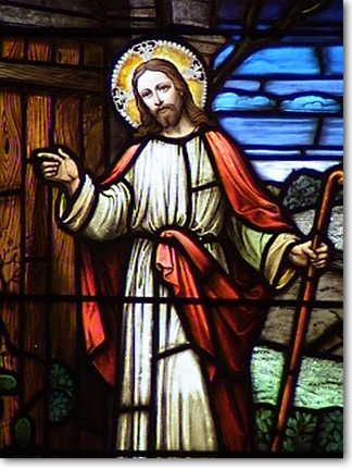 Christ standing at the door and knocking