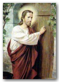 Painting of Christ knocking at the door