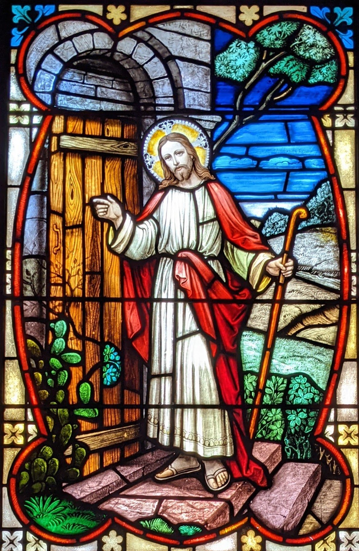 Christ standing at the door and knocking